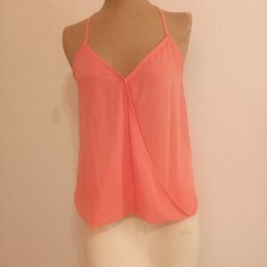 Vintage Lily White Vibrant Pink Camisole Top